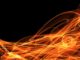 Digital bright abstract fire background