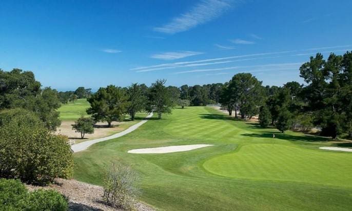 From the web site of Connect, a view down a fairway likely to be feature in the Future Leaders of Technology Golf Tournament.