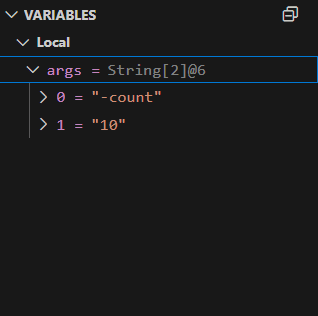 Variables view allows you to look at the content of the variables.